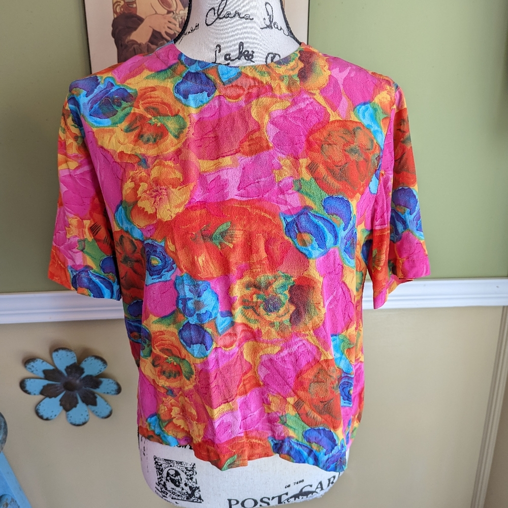 Color FX silk top